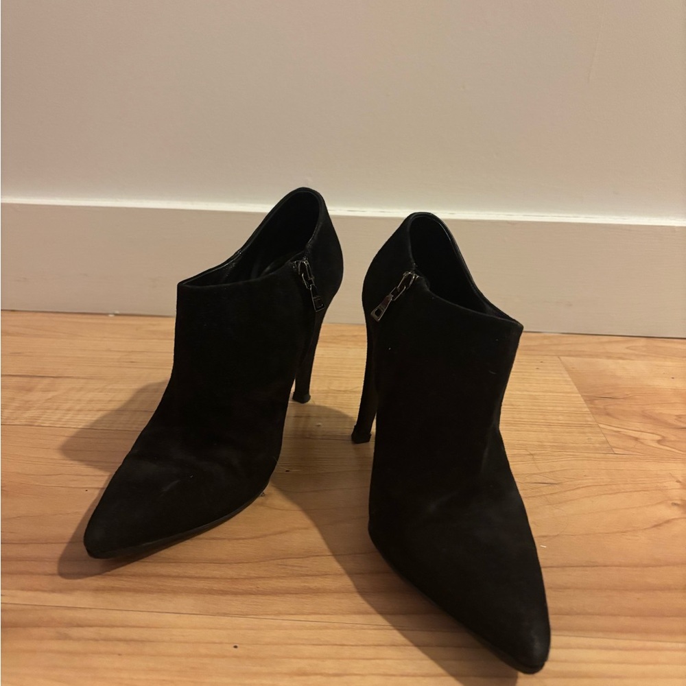 Prada Black Suede Women's Booties